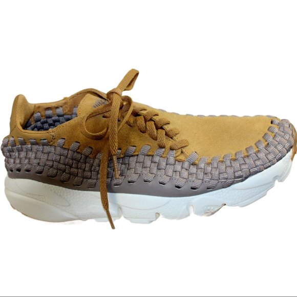 Nike Air Footscape Woven Gold Sepia Stone Chukka Sneaker Size 7.5 - Picture 5 of 12